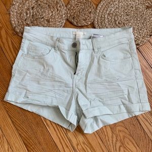 H&M Mint Short Shorts Size 8
